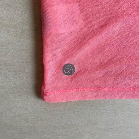 Zella Girl Pink Open Strappy Back Three-Quarter Sleeve Top - Picture 6 of 8